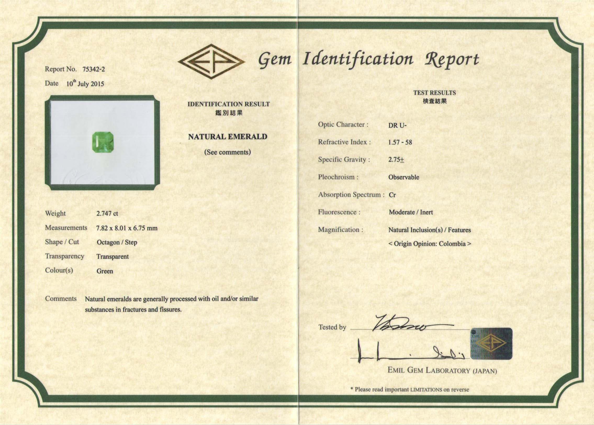 Certificate Front